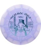 Westside Discs Origio Burst King Disc Golf Driver | Maximum Distance Frisbee Golf Driver | Easy Distance for Beginners | 170g Plus | Stamp Color and Burst Pattern Will Vary Purple - Buy Online on SooperMarket.com