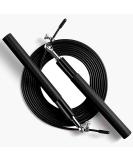 Adjustable Speed Jump Rope with Aluminum Handles - Ideal for Fitness Training and Boxing - Suitable for Kids and Adults - Black - Buy Online on SooperMarket.com