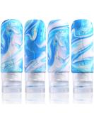 Gemice Travel Bottles 85ml - TSA Approved Leak-Proof BPA-Free Travel Accessories for Shampoo & Soap (Set of 4) - Buy Online on SooperMarket.com
