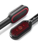 2023 Upgraded Hair Straightener Brush | TYMO Ionic Plus Straightening Brush with 16 Temps, 30s Heat-up, Dual Voltage | Brush Straightener for Women | Heated Styling Brush for Thick Curly Hair Black - Buy Online on SooperMarket.com