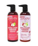 PURA D'OR Apple Cider Vinegar Thin2Thick Set (16oz x 2) ACV Shampoo & Conditioner, Clarifying, Detox - Biotin, Keratin, Caffeine, Castor Oil, Aloe - All Hair Types, Men & Women (Packaging may vary) - Buy Online on SooperMarket.com