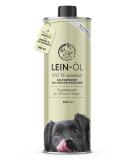 Annimally linseed oil for dogs 500ml - linseed oil cold -pressed rich in omega 3 & 6 fatty acids & vitamin B - barf oil for dog cat and horse suitable I pure natural product from Germany - Buy Online on SooperMarket.com
