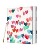 Fintie Self-Adhesive Photo Album | 60 Sticky Pages | Metallic Pen | DIY Scrapbook for 3x5, 4x6, 5x7, 6x8, 8x10 Pictures | Family, Wedding, Anniversary | Raining Hearts Design - Buy Online on SooperMarket.com