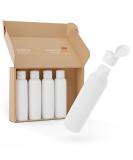 Kunz Packaging 100ml Travel Bottles - 5 Set Silicone-Free Liquid Containers for Aircraft Travel - Buy Online on SooperMarket.com