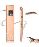 Ey brow pencil waterproof eyebrow pen wiped-resistant liquid eyebrow pencils fast drying and durable welding effortlessly create natural eyebrow form (B-hell-brown) - Buy Online on SooperMarket.com