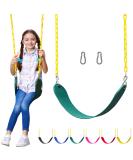 Jungle Gym Kingdom Swing for Outdoor Swing Set - Pack of 1 Swing Seat Replacement Kit with Heavy Duty Chains - Backyard Swingset Playground Accessories for Kids (Green) Green, 1 Pack Standard - Buy Online on SooperMarket.com