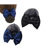 2 Pieces Hair Bowknot Bun Covers | Elastic Mesh Hair Caps for Nurses & Flight Attendants - Shop Internationally! - Buy Online on SooperMarket.com
