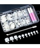 100pcs False Toe nails Set 10 Sizes Natural Acrylic Fake Toenail Tips Full Cover Artificial Toe nails with Glue and Box for Women Girls Nail Salon and Nail Art DIY - Buy Online on SooperMarket.com