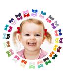 40 Pcs Hair Bows for Girls - Elastic Hair Bands Hair Accessories for Baby Kids Toddler Girls - Buy Online on SooperMarket.com
