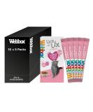 Webbox Lick-e-Lix Cat Treats Salmon - Kitten Friendly Grain and Gluten Free No Artificial Preservatives or Colours (10 x 5 Packs) - Buy Online on SooperMarket.com