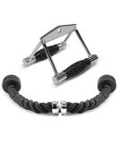 Yes4All Tricep Press Down Cable Machine Attachment Set with Double D Handle and Tricep Rope - Buy Online on SooperMarket.com