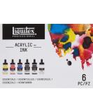 Liquitex Professional Acrylic Ink 1-oz (30ml) Essential Color Set - Set of 6 - Buy Online on SooperMarket.com