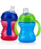 Nuby Plastic No-Spill Super Spout Grip N' Sip Cup - Red and Blue 2-Pack, 1 Count - Buy Online on SooperMarket.com