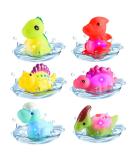 EUCOCO Dinosaur Bath Toys for 1-5 Year Old Boys and Girls - Light Up Toddler Bath Toys - Perfect Birthday Gifts for Kids - Colorful and Fun - Buy Online on SooperMarket.com