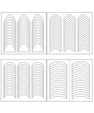 MAIOUSU STORE 4770pcs Nail Art Stencils - 120 Sheets, 4 Designs French Tip Guides Stickers for DIY Decoration - Stencil Tool - Buy Online on SooperMarket.com
