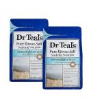 Dr. Teals Ginger & Clay Epsom Salt Bath Soaking Solution Gift Set - Detoxify & Energize, Relieve Stress - 2 Pack 3lbs ea - Buy Online on SooperMarket.com
