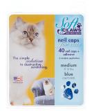 Soft Claws for Cats - CLS Medium Size in Blue | Cleat Lock System - Buy Online on SooperMarket.com