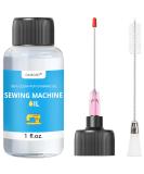 1FL.OZ. Sewing Machine Oil with Extra Long 1.5 Inch Needle Tip and Double Head Brush, Fine Light Machine Oil, Universal Clear Lubricant Oil for Lubricating Moving Parts of Sewing Machine - by OAIEGSD - Buy Online on SooperMarket.com