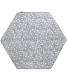 Hexagon Playpen Mat, Baby Playmat Fits Regalo Portable Play Yard 48 Inch and Graco Pack 'n Play LiteTraveler Playard, 6 Panel Playpen Mattress Non Slip Kids Tent Mat Hexagon Pad Mat Grey with Star for Regalo Play Yard 6 Panel - Buy Online on SooperMarket.com