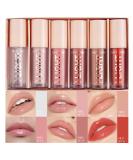 6PCS Bangfeng Lip Oil Set - Moisturizing Lip Gloss Kit for Women (Set A) - Buy Online on SooperMarket.com