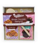 Ultimate Chocolate Baking Kit - Chewy Cookie & Wholesome Brownie with Wooden Spoon | Ideal Gift for Chocolate Lovers - 358g - Buy Online on SooperMarket.com