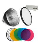 Godox AD-S2 Standard Reflector with Soft Diffuser & AD-S11 Speedlite Accessories for AD200, AD200PRO, AD360, AD360II Flashes - Buy Online on SooperMarket.com