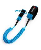 Abahub Premium Coil SUP Leash, 10 ft Coiled Paddle Board Leashes, 7.2mm Thick Legrope Strap for Longboard Surfboards, Stand-up Paddleboards, iSUP Replacement Leg Rope, 8 Colors blue - Buy Online on SooperMarket.com