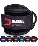 DMoose Ankle Strap for Cable Machine Attachments - Rust Resistant Coated Black D Rings Gym Ankle Cuff for Kickbacks, Glute Workouts, Leg Extensions, Curls, Booty Hip Abductors Exercise for Men & Women Black - Single - Buy Online on SooperMarket.com