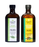 Nature Spell Rosemary Oil for Hair Growth Duo 150ml x2 Treats Dry and Damaged Hair Rosemary Oil Fusion Duo Pre-Diluted with Almond Oil and Castor Oil Body Oils for Dry Skin - Buy Online on SooperMarket.com