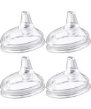 Variable Flow Silicone Baby Bottle Nipples - Set of 4 | Wide-Neck Design, Fits 7cm Diameter Bottles | Ideal for Babies Over 6 Months | Duckbill Cross Shape - Buy Online on SooperMarket.com