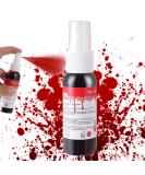 1.06 oz Go Ho Blood Splatter Fake Blood Spray for Halloween Costume Cosplay - Washable Body Paint for Zombie, Vampire, Clown Makeup - Buy Online on SooperMarket.com