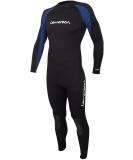 Lemorecn Men's Wetsuit Neoprene Full Body Diving Suit 3/2mm and 5/4mm - Black+Blue, Large | 16 Sizes Available - Buy Online on SooperMarket.com