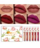 evpct 6Pcs Peony Flower Liquid Matte Lipstick Set Dark Red Purple Matte Matt Permanent Lipsticks Lip Stain Set for Women Long Lasting Waterproof 24 Matt Liquid Lippies labiales matte larga duracion 24 6 Count (Pack of 1)... - Buy Online on SooperMarket.com