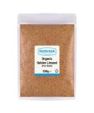 Organic Golden Linseed (Flax Seeds) 500g | Certified Organic by Fenbrook Organic - Buy Online on SooperMarket.com