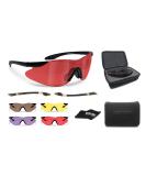 Bertoni Shooting Glasses with 4 Interchangeable AntiFog Lenses Carrying Case and Additional Arms  SH890 Italy Tactical Protective Trap Safety Glasses - Buy Online on SooperMarket.com