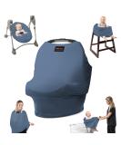 MILK SNOB Original 5-in-1 Luxe Multifunctional Baby Carrier | Ocean Blue | Breastfeeding Cover Stroller Sun Protection & On-the-Go Convenience - Buy Online on SooperMarket.com