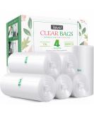 330 Counts Strong Trash Bags Garbage Bags by Teivio, Bathroom Trash Can Bin Liners, Small Plastic Bags for home office kitchen (4 Gallon, Clear) Clear 4.0 Gallons - Buy Online on SooperMarket.com