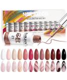 RARJSM Nail Art Gel Liner Set - 12 Colors Autumn Winter Collection for DIY Manicure Design - Soak Off, Salon Quality - Buy Online on SooperMarket.com