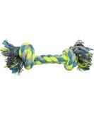 TRIXIE play rope for dogs petrol/lime/grey 28 cm cotton/polyester 32652 throwing toy fetch toy for tug-of-war chew toy without squeaker high cotton content petrol/lime/grey 28 cm (Pack of 4) - Buy Online on SooperMarket.com