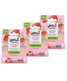 Yes To Watermelon Hydrating Lip Balm - 3-Pack | Non-Sticky Moisture Lock Natural & Cruelty-Free | Restores Dry Cracked Lips | 0.15 Oz Each - Buy Online on SooperMarket.com