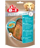 8in1 fillets per dental dog snack with chicken functional treats for dogs supports a fresh breath 80 g bag per dental 90 g (1 Pack) - Buy Online on SooperMarket.com
