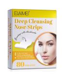 Charcoal Blackhead Remover Strips - Deep Cleansing Pore Strips for Face - 80 White Strips for Men and Women - Buy Online on SooperMarket.com