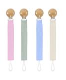 Smarbore 4 Pack Pacifier Clips - Universal Binky Holder Leash for Boys and Girls - Multicolored - Keep Pacifiers & Teethers in Place - Buy Online on SooperMarket.com