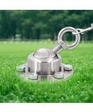FOVERN1 360 Swivel Dog Tie Out Stake | Heavy Duty Rust Proof Dog Anchor | Cat Tether Holds 1000Lbs | Yard Camping Outdoor | Silver - Buy Online on SooperMarket.com