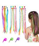 36 PCS Kids Coloured Hair Extensions with Hair Clips Hair Styling Accessories Kids Hair Accessories for Teenage Girls Hair Braids Extensions - Buy Online on SooperMarket.com