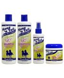 Herbal Gro 4pc Shampoo Kit - Shampoo, Conditioner, Spray Therapy & Creme Therapy 12oz - Strengthen and Nourish Your Hair - Buy Online on SooperMarket.com