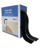 KRUI 1 Inch x 26 Feet Hook and Loop Strips Mounting Tape with Adhesive  Sticky Back Heavy Duty Strips Fastener Roll for Home Office School Organization  Crafting  Home Improvement Decorating 1 In x 26Ft Black - Buy Online on SooperMarket.com