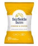 Fairfields Farm Crisps Cheese & Onion Hand Cooked Potato Crisps 40g | Pack of 36 - Buy Online on SooperMarket.com