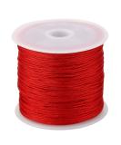 0.8mm Red Nylon Cord Thread for Chinese Knot Macrame Bracelet - Braided Rattail String - Buy Online on SooperMarket.com
