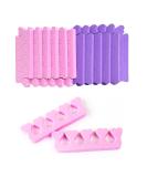 Peach Heart Toe & Finger Separator Set - 24 Pieces | Nail Art Pedicure Tool - Buy Online on SooperMarket.com